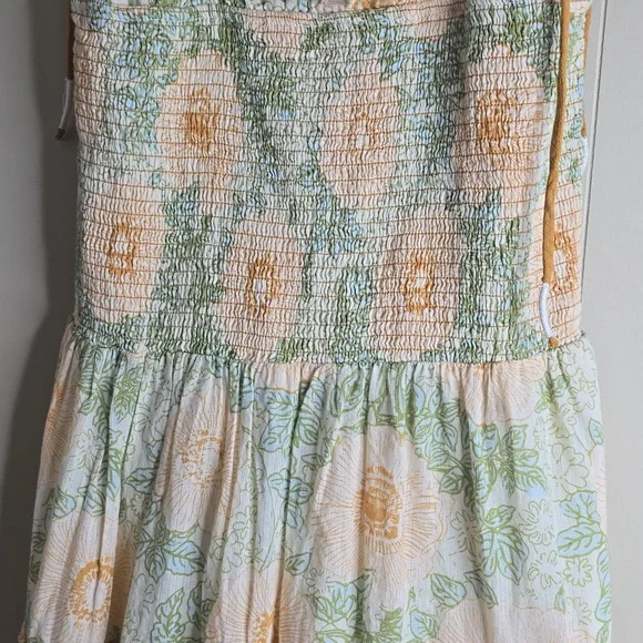 Free People Adriel Tie Strap Tiered Midi Dress Large NWOT - Picture 10 of 16